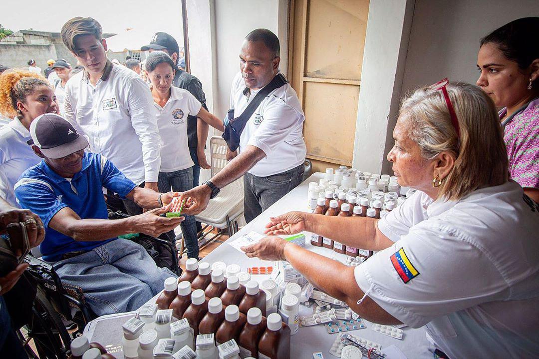 Medicinas repartidas en Jornada de Ayuda Cristiana en yaracuy